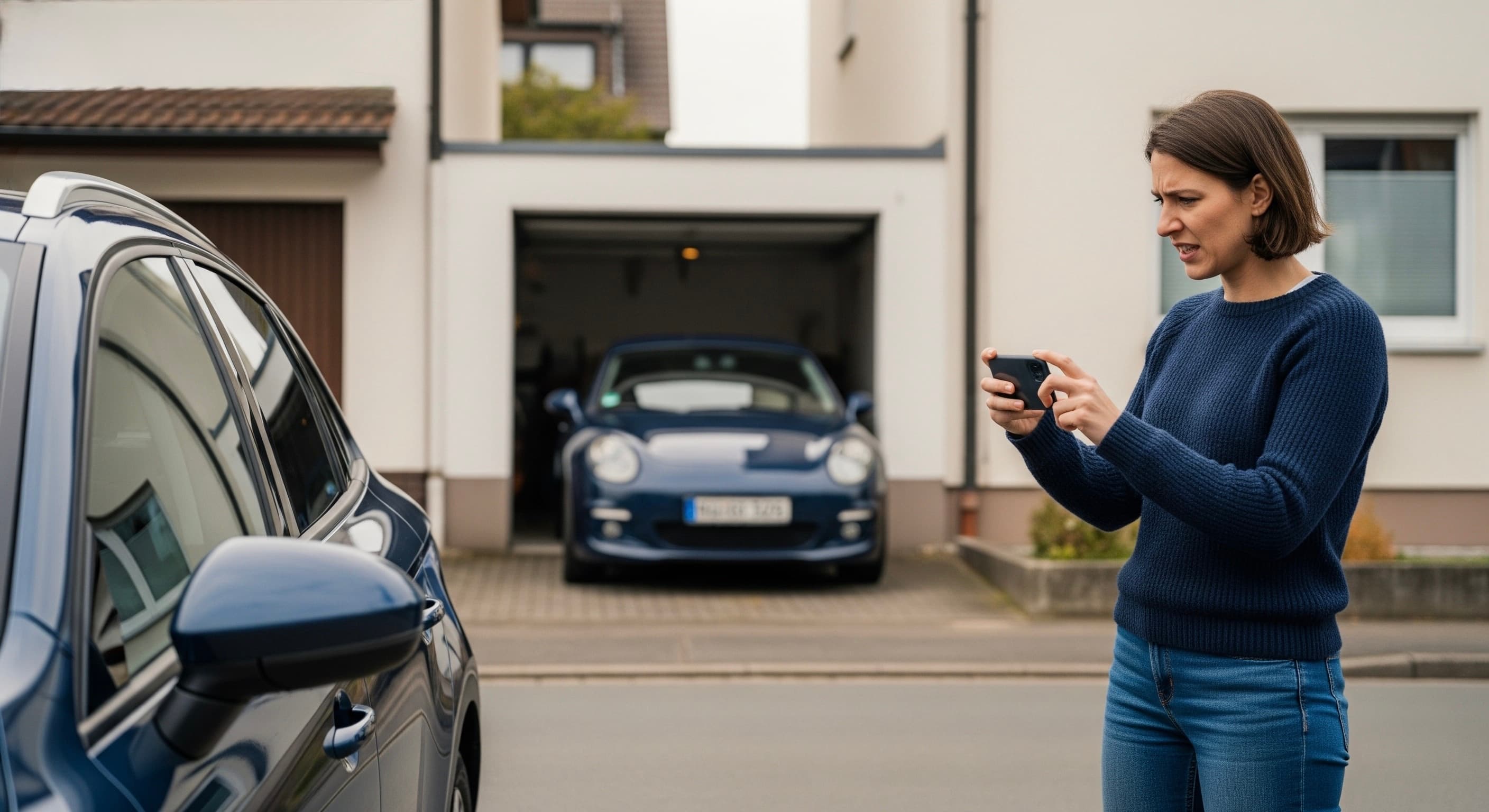 Falschparker parkt auf Ihrem Privatgrundstück