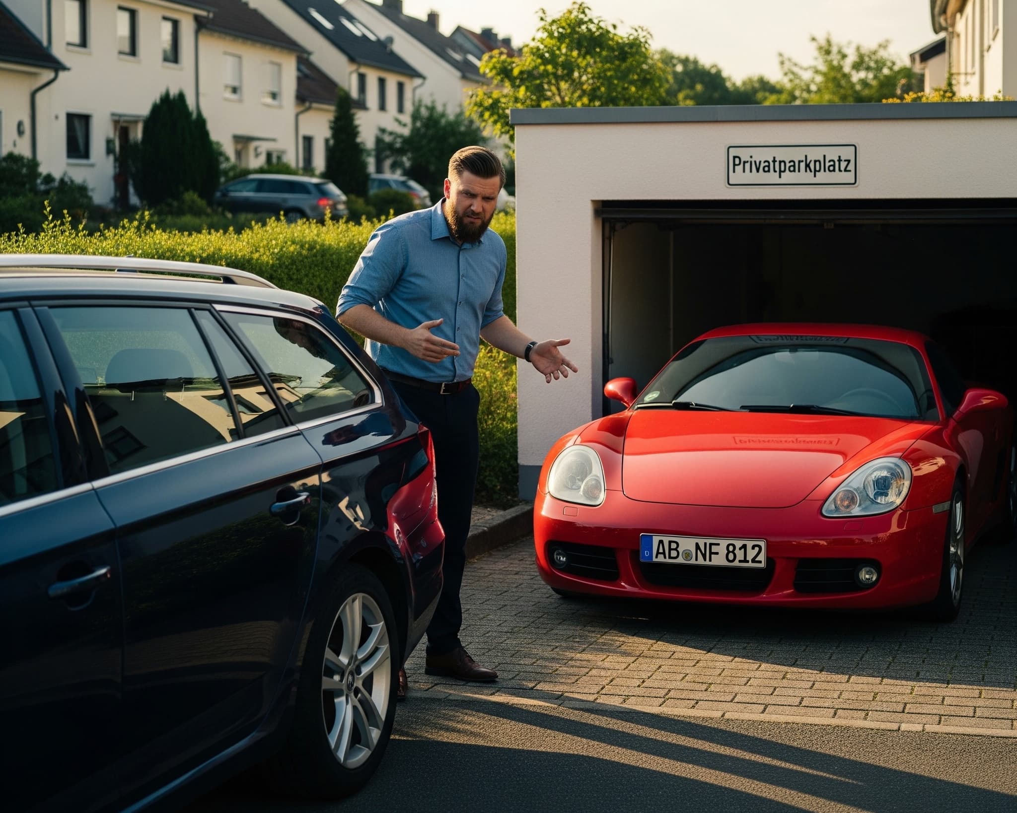 Falschparker auf einem Privatgrundstück
